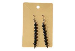 Earrings Sterling Silver .925 Black Dangling - Ysleta Mission Gift Shop- VOTED El Paso's Best Gift Shop