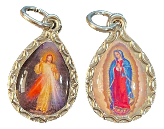 Charm Catholic Saint Charm Teardrop-Shaped - Ysleta Mission Gift Shop