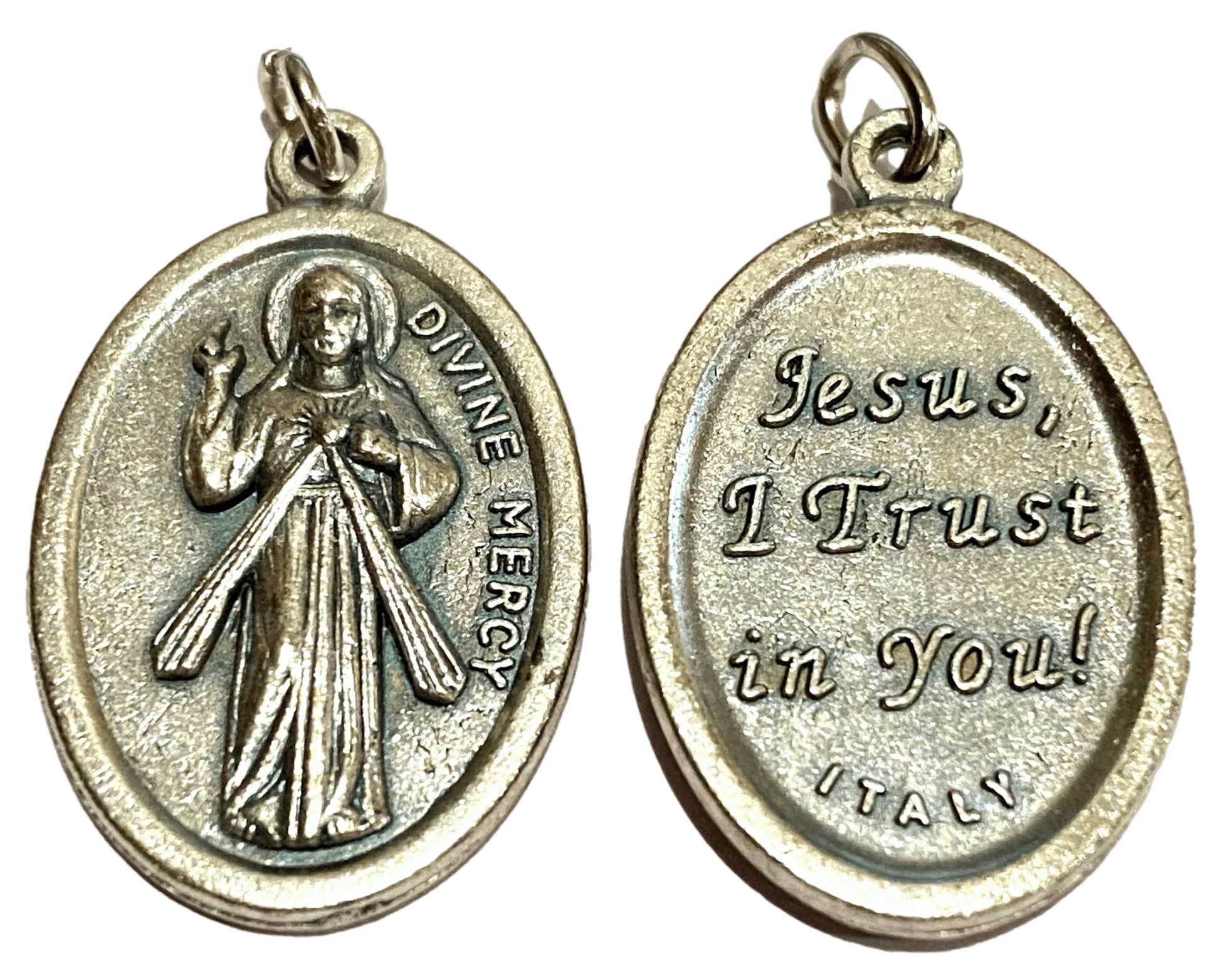 Saint Medal Divine Mercy Jesus I Trust in You - Ysleta Mission Gift Shop