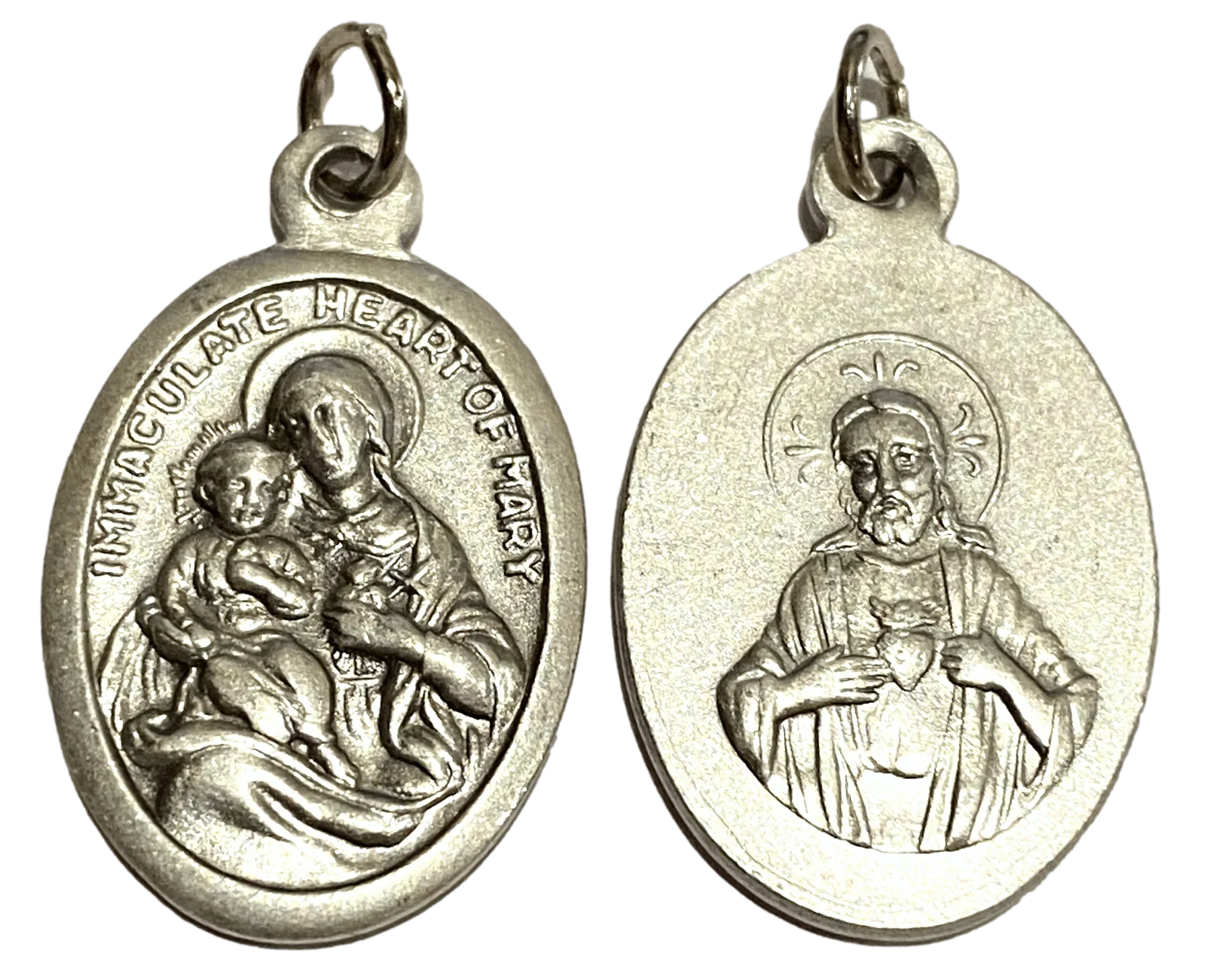 Saint Medals Immaculate Heart of Mary Sacred Heart - Ysleta Mission Gift Shop