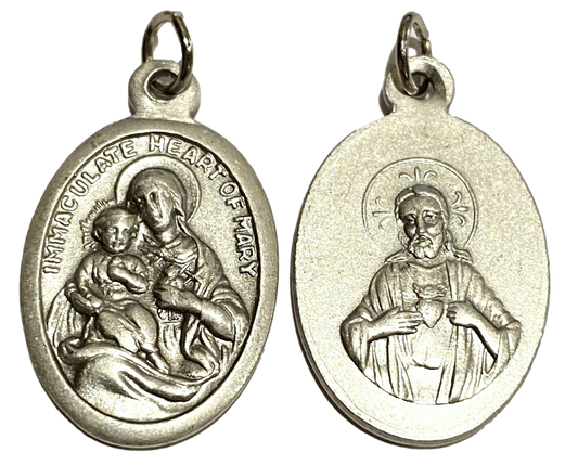 Saint Medals Immaculate Heart of Mary Sacred Heart - Ysleta Mission Gift Shop
