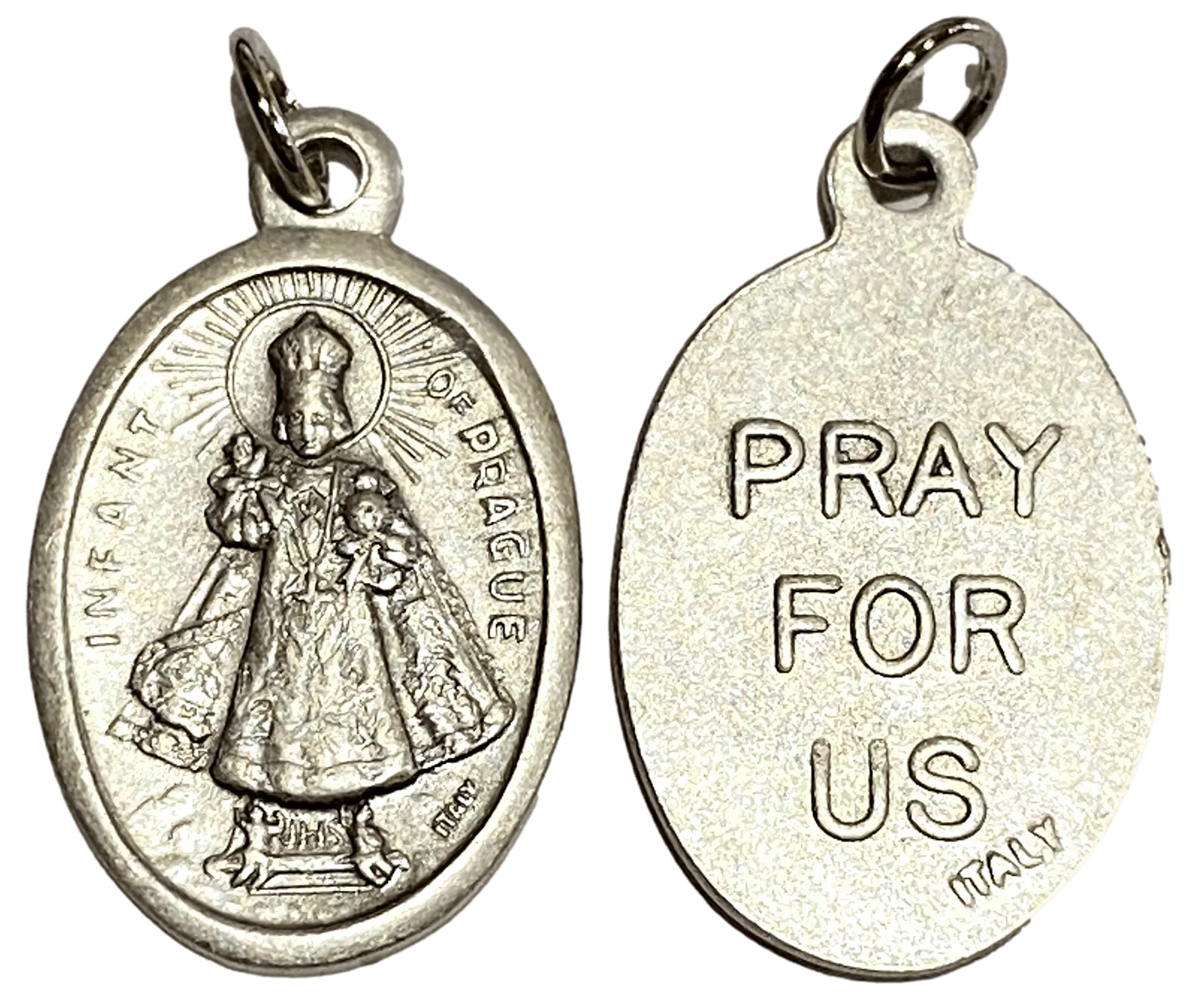 Saint Medals Infant of Prague Pray For Us - Ysleta Mission Gift Shop