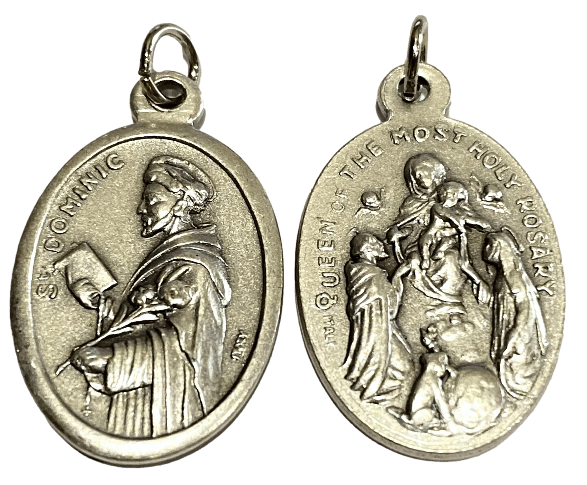 Saint Medal Saint Dominic Queen of the Most Holy Rosary - Ysleta Mission Gift Shop