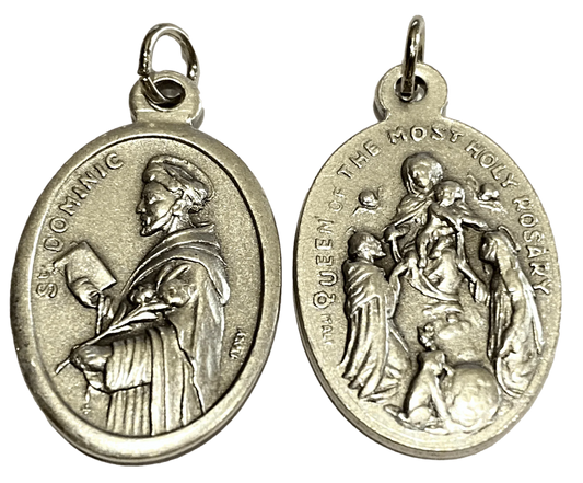 Saint Medal Saint Dominic Queen of the Most Holy Rosary - Ysleta Mission Gift Shop