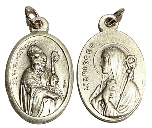 Saint Medal Saint Patrick Saint Bridget - Ysleta Mission Gift Shop