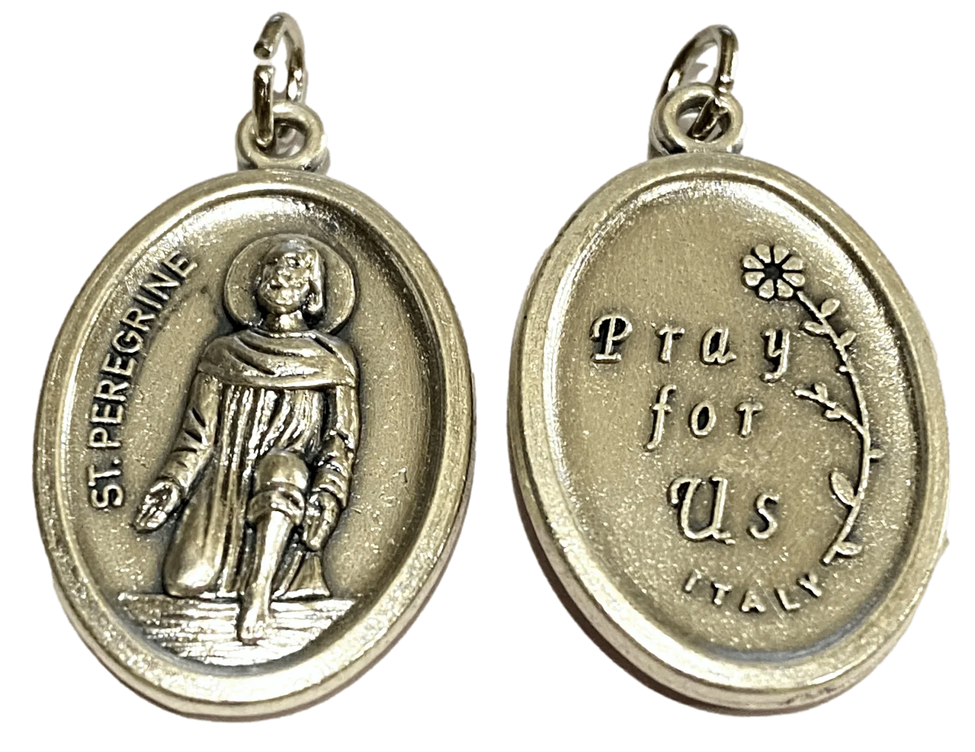 Saint Medal Saint Peregrine Pendant Pray For Us - Ysleta Mission Gift Shop
