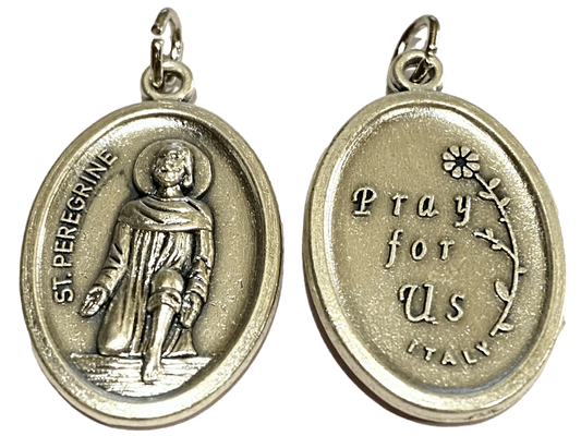 Saint Medal Saint Peregrine Pendant Pray For Us - Ysleta Mission Gift Shop