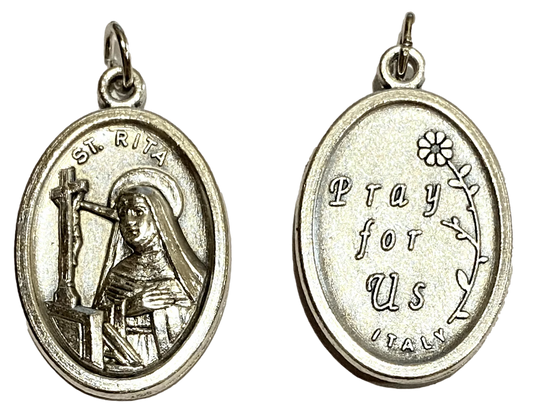 Saint Medal Saint Rita Pray For Us - Ysleta Mission Gift Shop