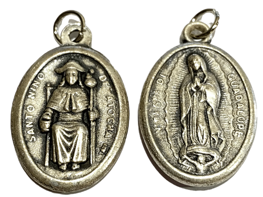 Saint Medal Santo Nino De Atocha Nuestra Senora De Guadalupe - Ysleta Mission Gift Shop
