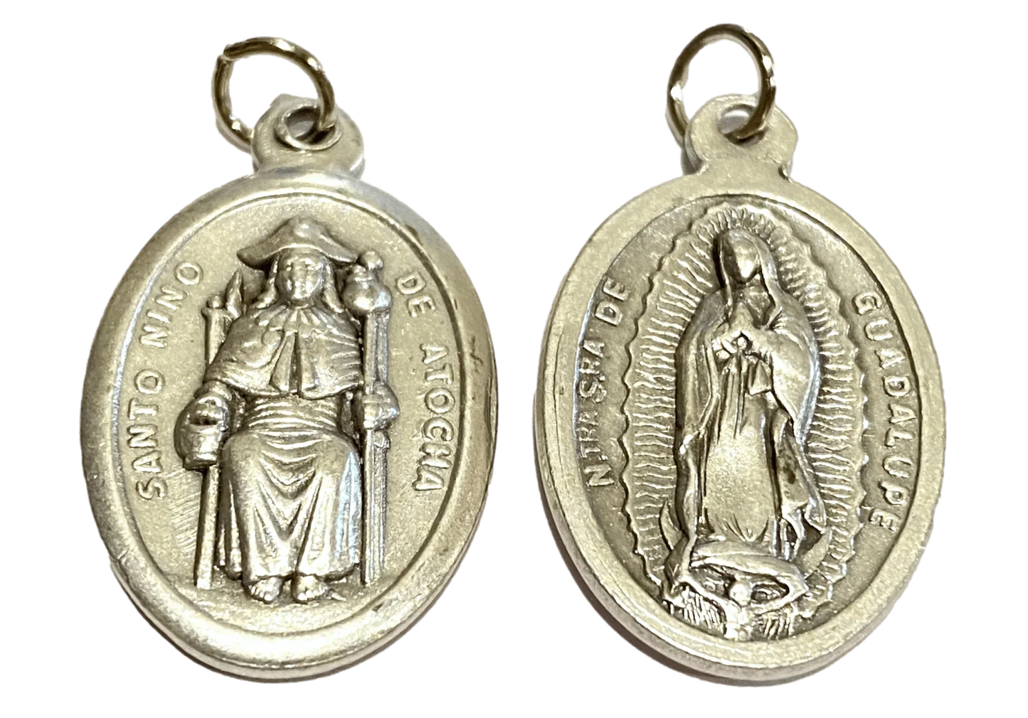 Saint Medal Santo Nino & Virgen De Guadalupe - Ysleta Mission Gift Shop