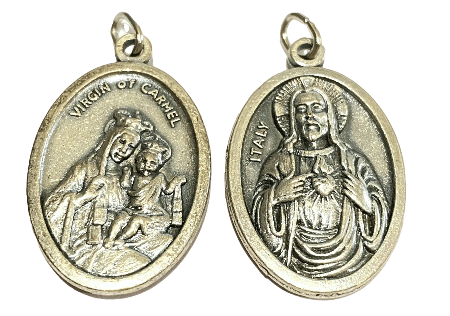 Saint Medal Virgin Of Carmel Sacred Heart Of Jesus - Ysleta Mission Gift Shop
