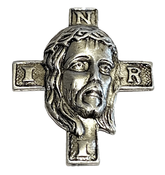 Non-Hanging Sorrowful Jesus INRI Cross - Ysleta Mission Gift Shop
