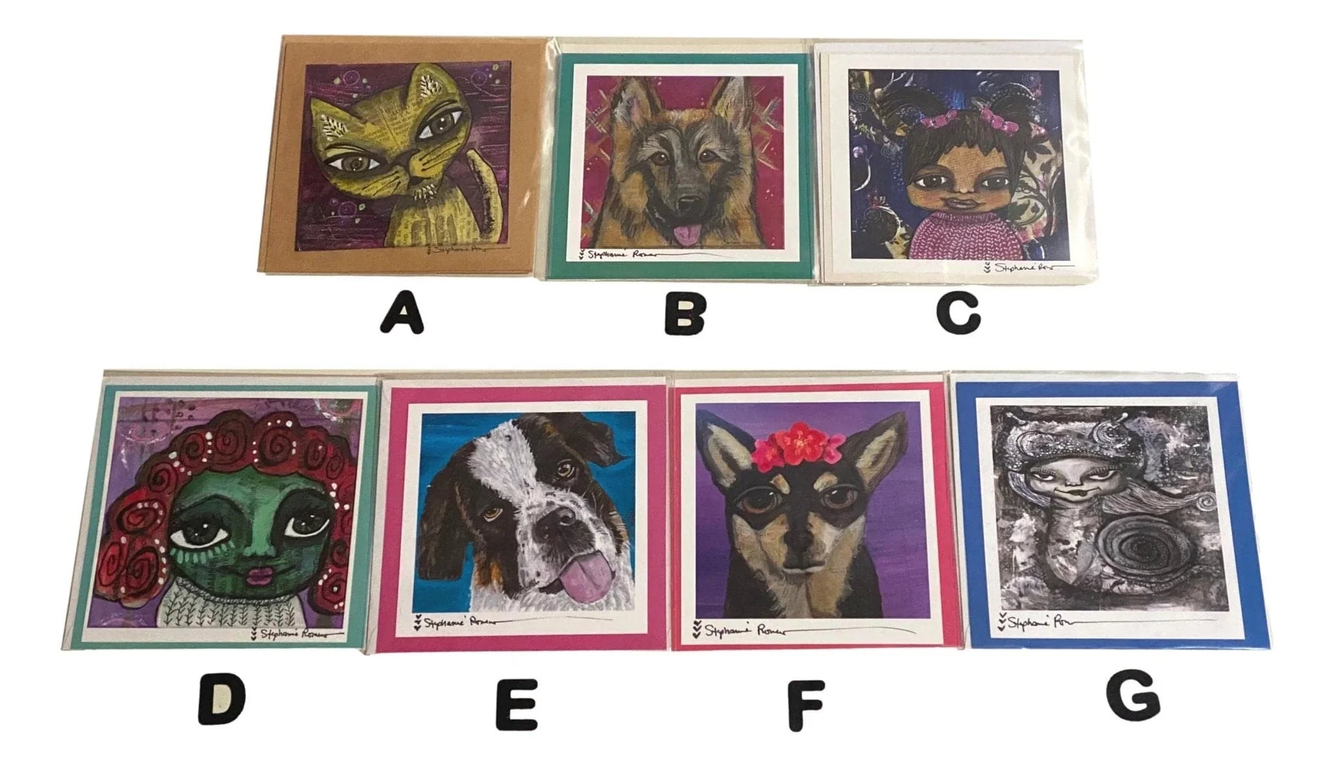 Note Card Multiple Frameable Design Handcrafted - Ysleta Mission Gift Shop