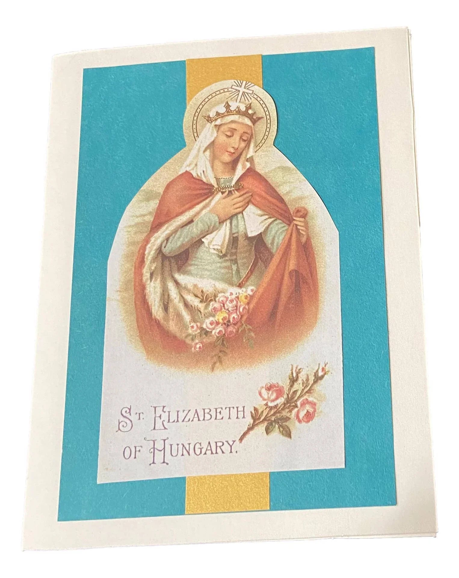 Note Card Religious Image Saint Elizabeth Of Hungary - Ysleta Mission Gift Shop