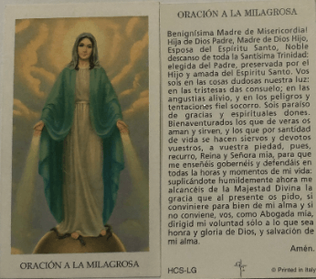 Novena Virgen Milagrosa