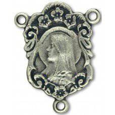 Rosary Parts Mother Mary/Sacred Heart Jesus Centerpiece - Ysleta Mission Gift Shop- VOTED El Paso's Best Gift Shop