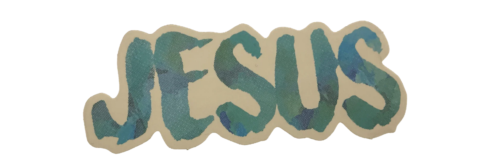 Sticker Single Word Religious and Inspirational High Quality PVC Vinyl - Ysleta Mission Gift Shop