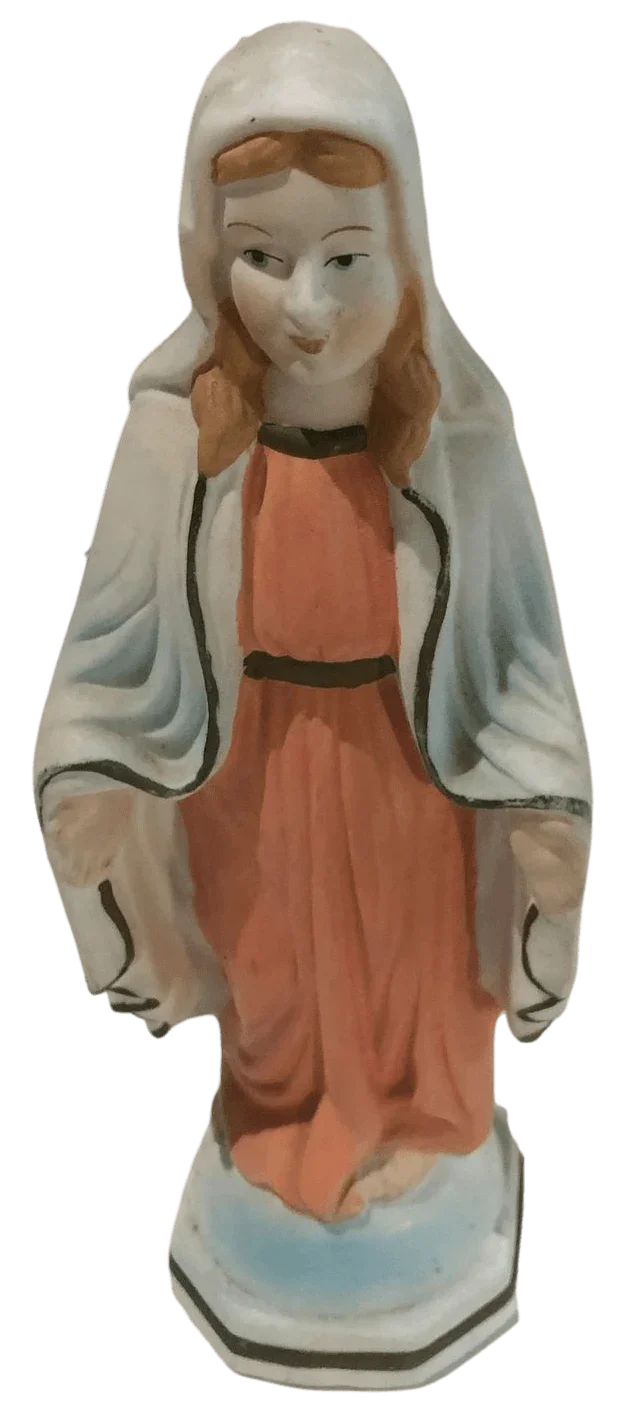Statue Virgin Mary From Indianapolis Porcelain - Ysleta Mission Gift Shop