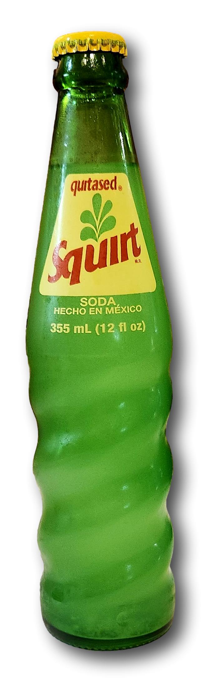 Squirt Soda Made in Mexico Glass Bottle 12 OZ