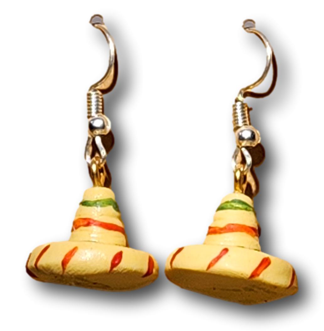 Handcrafted Clay Miniature Mexican Themed Earrings