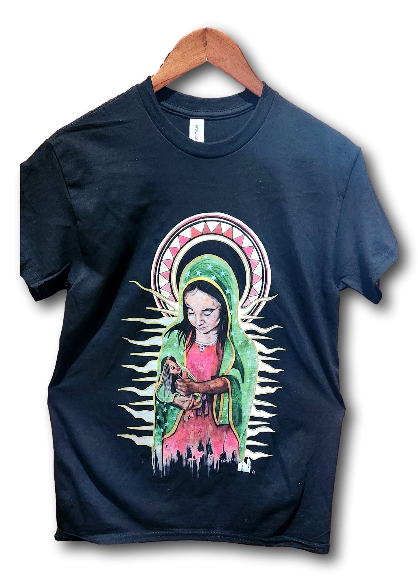 Virgin Guadalupe Childlike Art T-Shirt-Soft Cotton