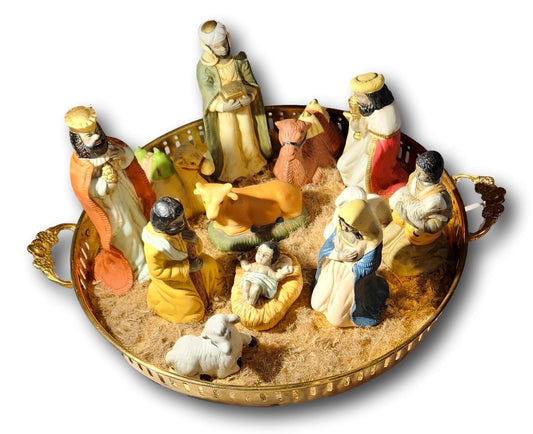 Handcrafted Nativity Scene – Classic Christmas Style, Local Pick-Up Only