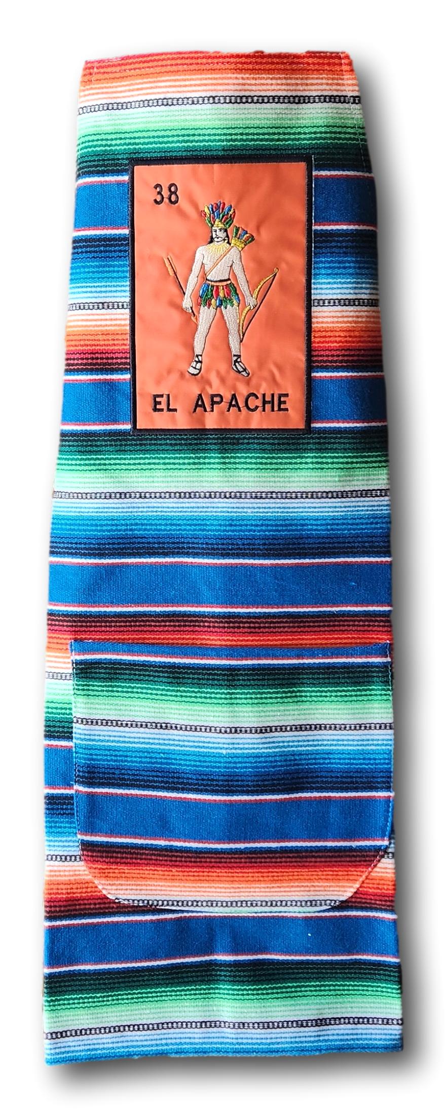 Fiesta-Themed Mexican Loteria Serape Apron – Handmade Party Cooking Apron Unisex