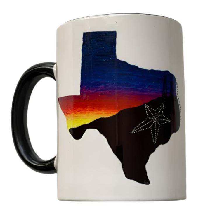 15 oz El Paso Sunset Scene Mug – Desert-Inspired Souvenir Cup