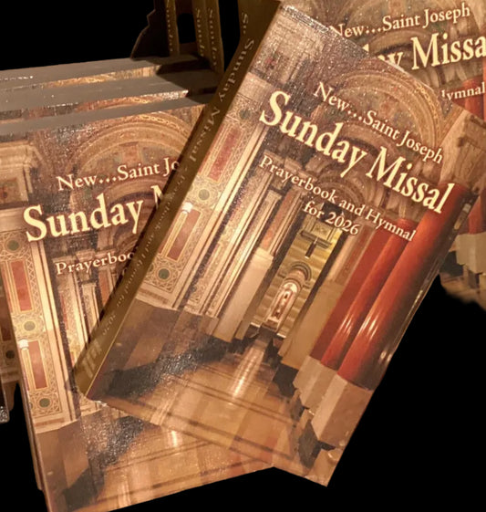 2026 Saint Joseph Sunday Missal Prayerbook and Hymnal, Catholic Christian Faith & Devotion Book from Ysleta Mission Gift Shop