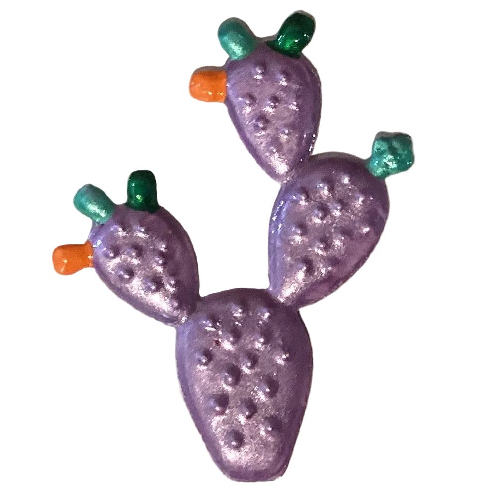 Cactus 3.5-inch refrigerator magnet featuring a colorful desert cactus design by Ysleta Mission Gift Shop.