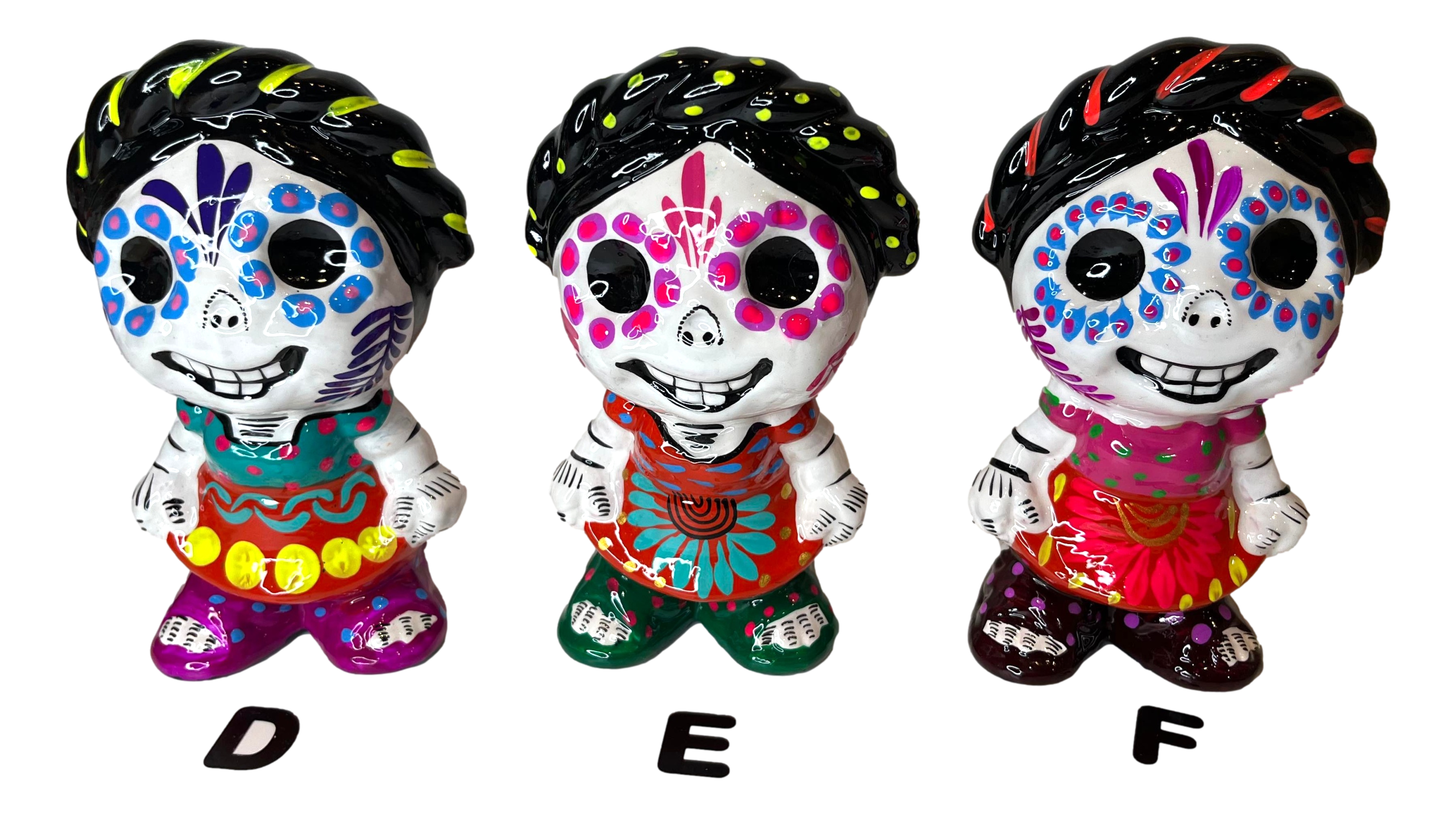 Coin Bank Frida Day of the Dead Ceramic Handcrafted