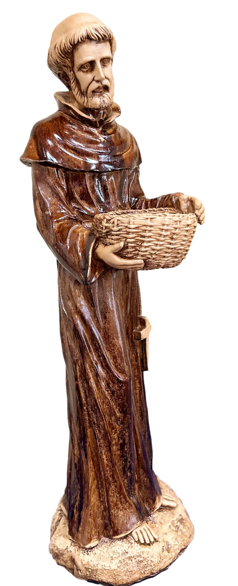 Statue Saint Francis of Assisi with Basket 36x13 inches In-store Only - 0