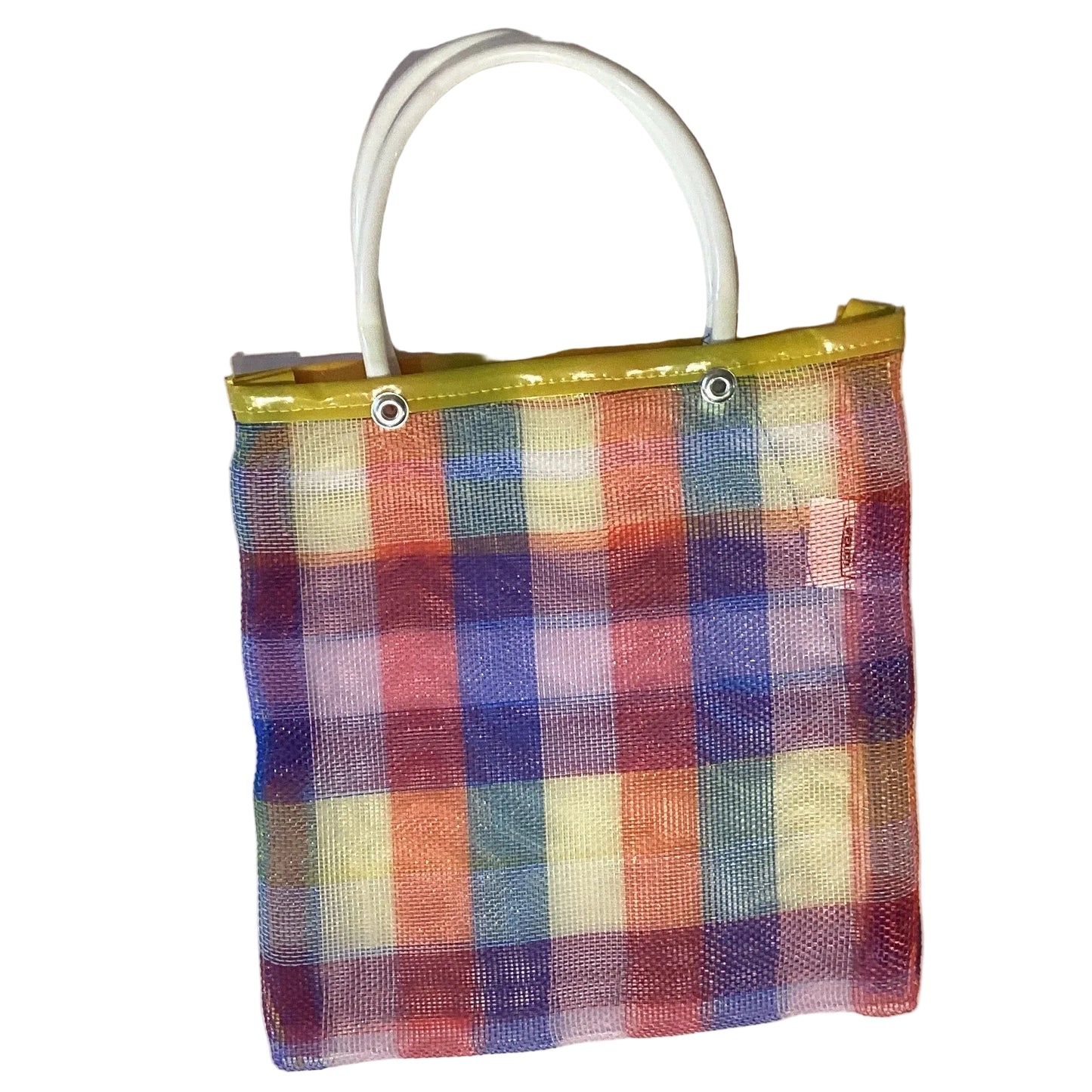 Eco-friendly Mexican mesh shopping bag by Jose Alberto Chavez, reusable tote for groceries and market shopping.
