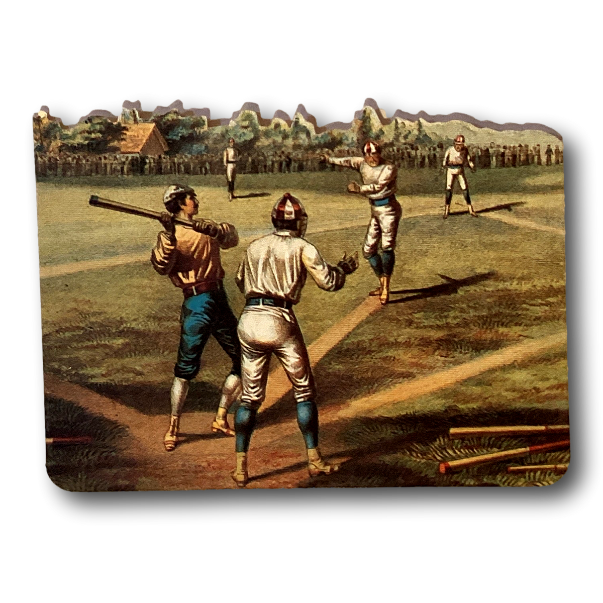 Blank vintage recreational sports notecards by Ysleta Mission Gift Shop, featuring classic design on 5x4 inch stationery.