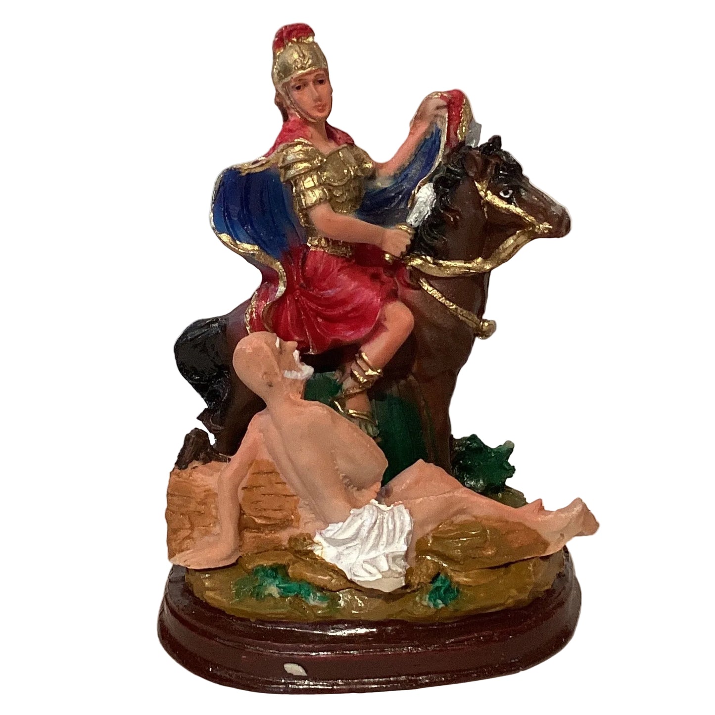 Saint Martin the Horseman Resin Statue 5" x 4"