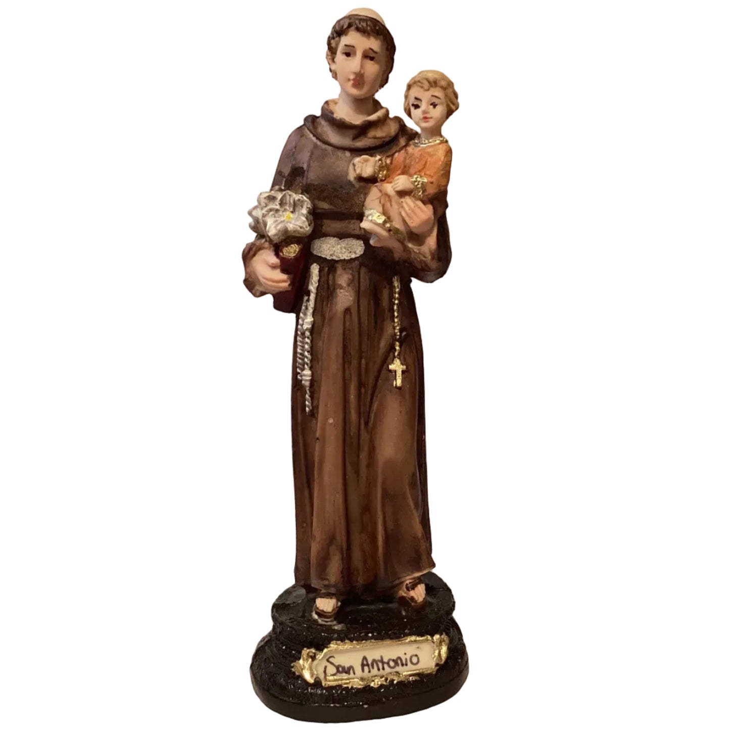 Saint Anthony Resin Statue – Devotional Catholic Figure 8"
