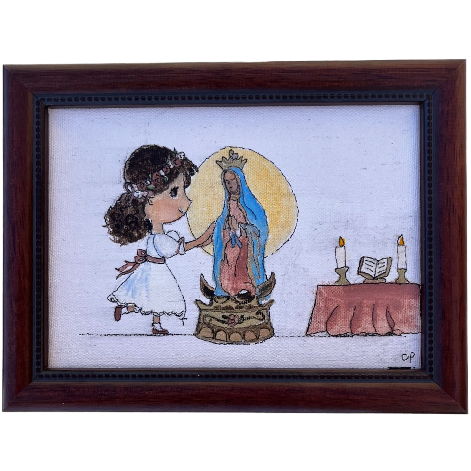 5x7 Mis Primera Comunión Acrylic Canvas – Handcrafted Catholic Gift for First Communion