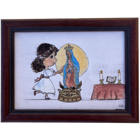 5x7 Mis Primera Comunión Acrylic Canvas – Handcrafted Catholic Gift for First Communion