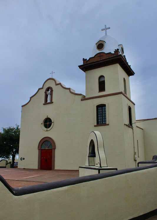 The Bell 3 - Ysleta Mission" 8x10 Photo Print, Matted to 11x14, Backing Included - Ready to Frame