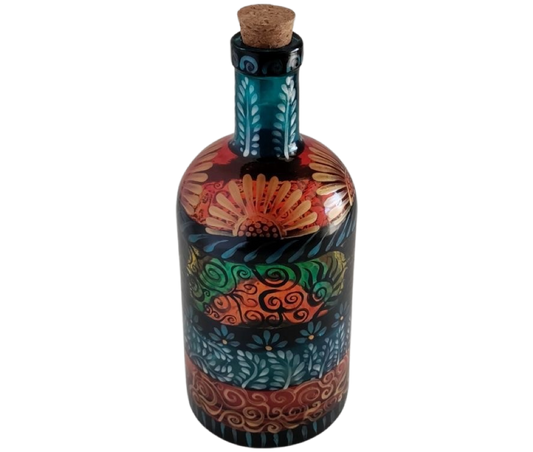 Bottle Large Cork Stopper Desert Flower Motif