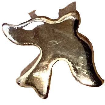 Dove .25-inch lapel pin from Ysleta Mission Gift Shop, small silver jewelry brooch with dove design for accessories.
