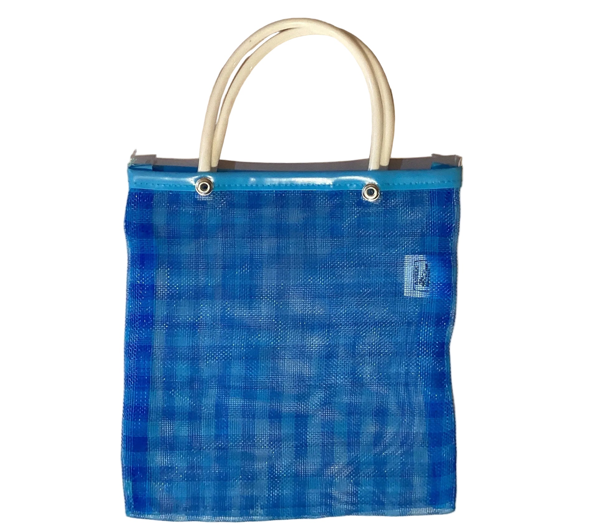 Jose Alberto Chavez eco-friendly mesh shopping tote bag, lightweight reusable Mexican-style mesh bag for groceries and shopping.