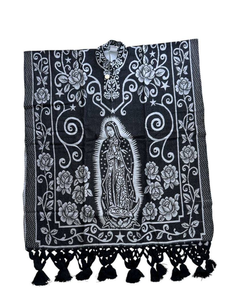 Fancy Soft Poncho - Ysleta Mission Gift Shop