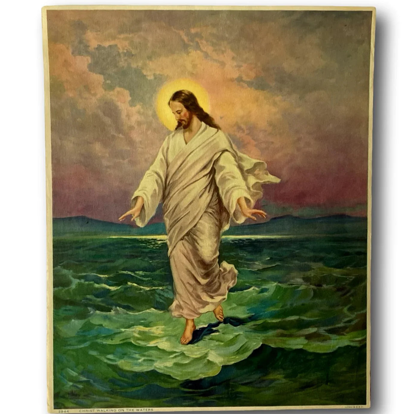 Christ Walking on Water – Cristo Camina sobre el Agua Out Of Print - Ysleta Mission Gift Shop
