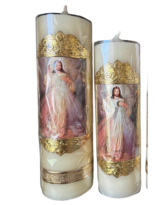Divine Mercy Prayer Candle – Catholic Prayer and Devotion Gift