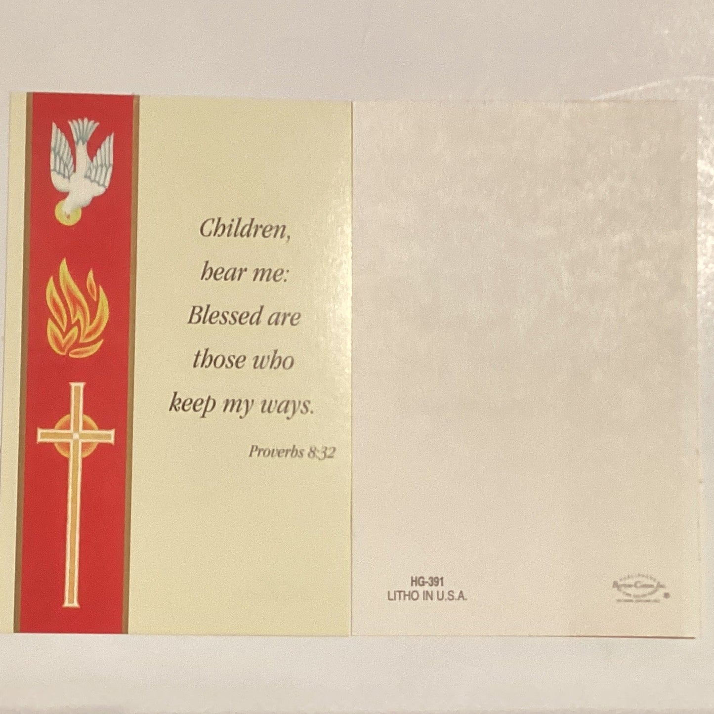 Proverbs 8:32 Prayer Card