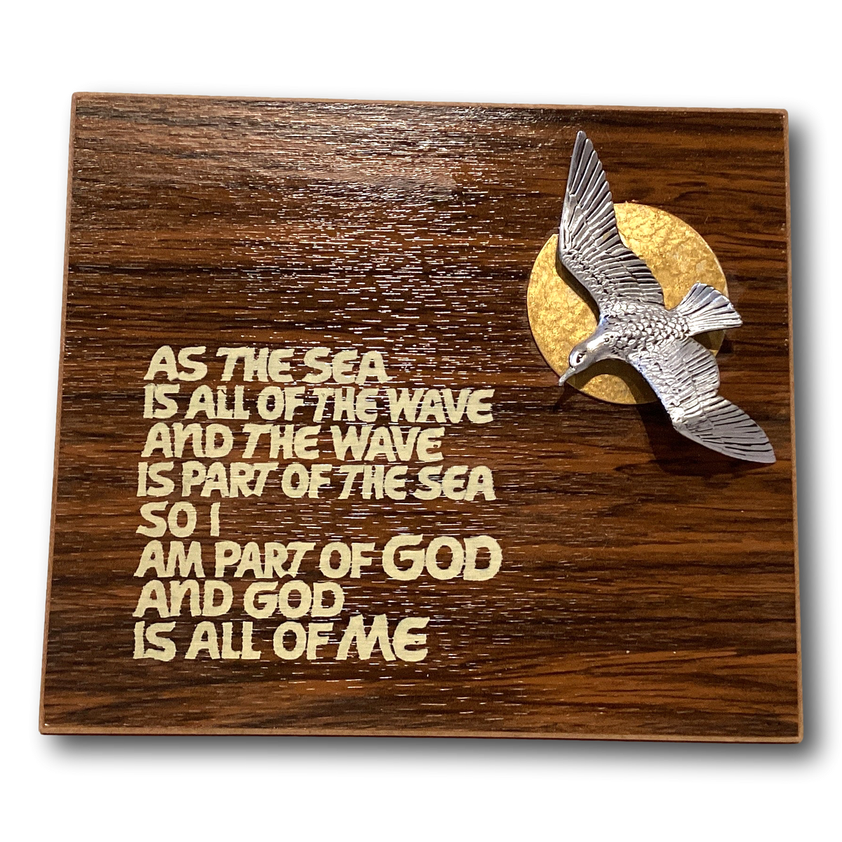 Decorative bird wall plaque, 6-inch, made of ceramic, featuring detailed bird design for home or garden decor.
