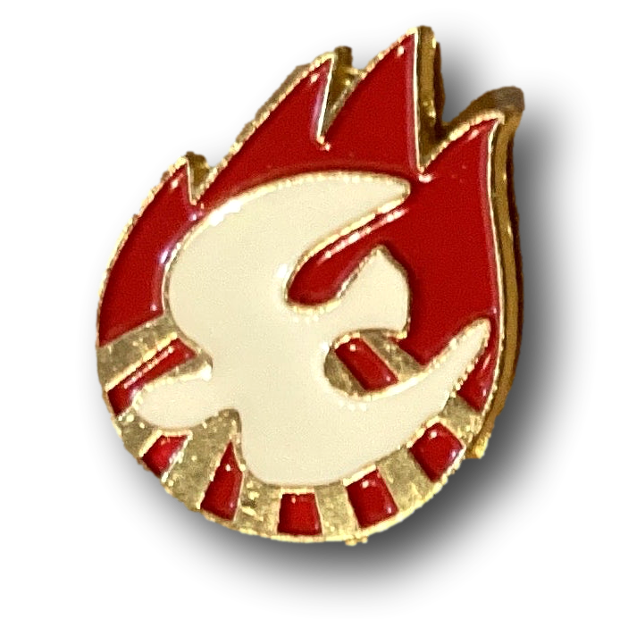 Holy Spirit 1-inch brooch featuring intricate religious design, perfect for jewelry and accessories.