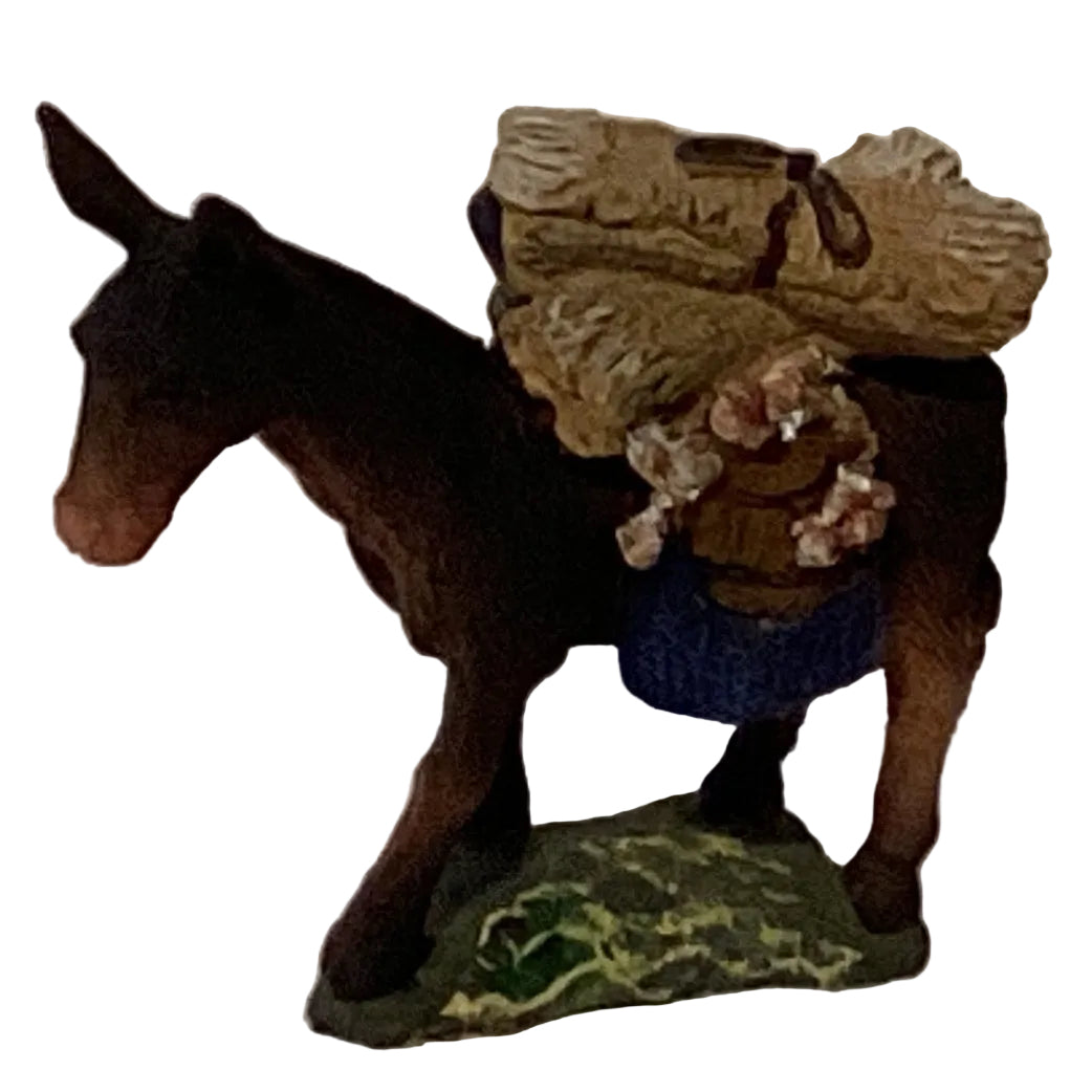 Assorted ceramic Christmas figurines, 3-inch holiday decor by Ysleta Mission Gift Shop, featuring festive seasonal character designs.