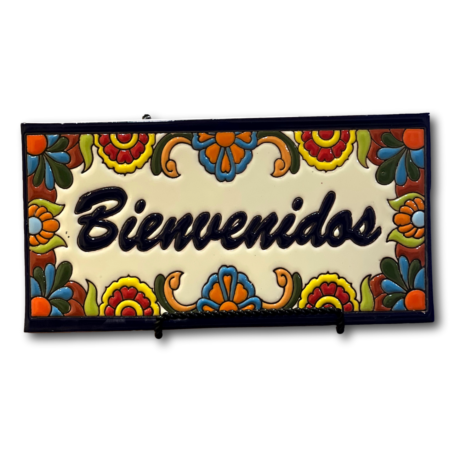 Handcrafted Decorative Spanish Greeting Tiles – Welcome & My House Designs B